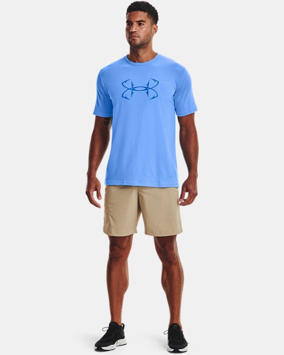Men's UA Fish Hook Logo T-Shirt, Blue, pdpMainDesktop image number 2